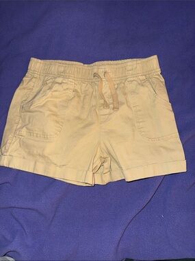 wonder nation Cream Drawstring Cotton Shorts